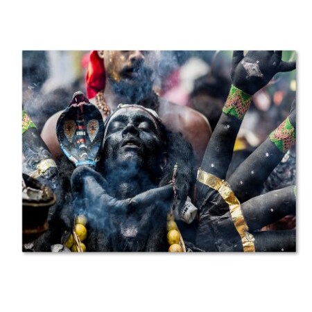 Elangovan Subramanian 'Black Kaali' Canvas Art,14x19